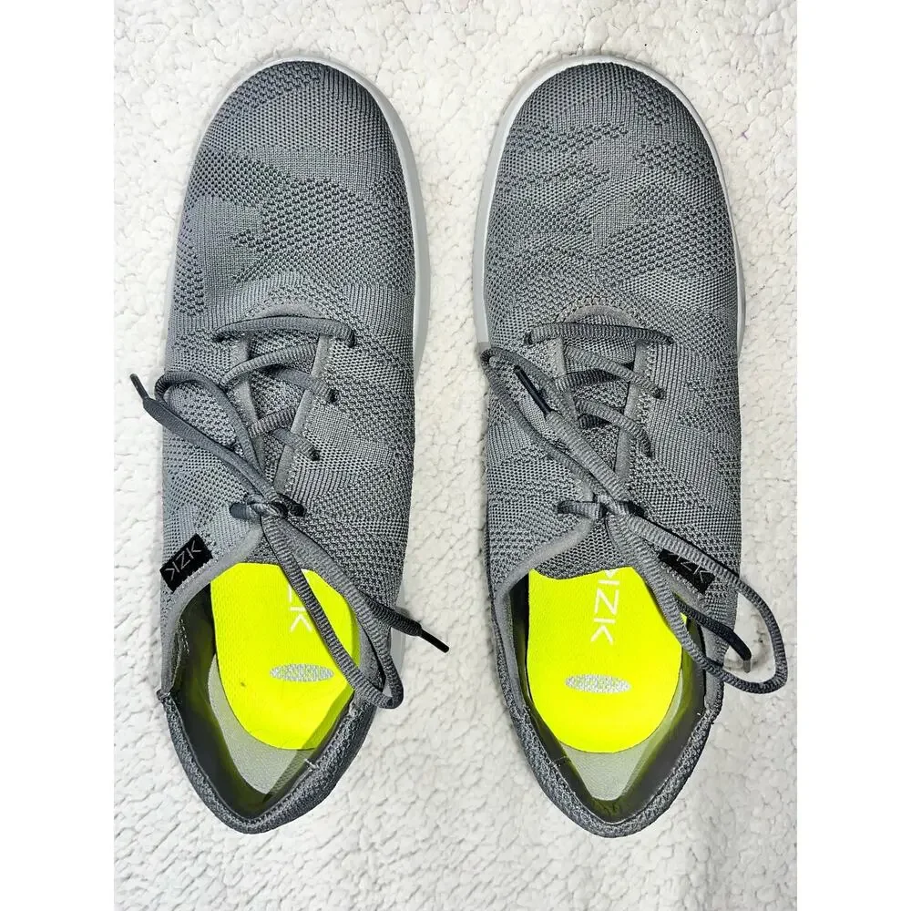 Kizik Madrid Eco-Knit Shoes Gray Hands Free Lightweight Sneakers - sz 10.5M - T7